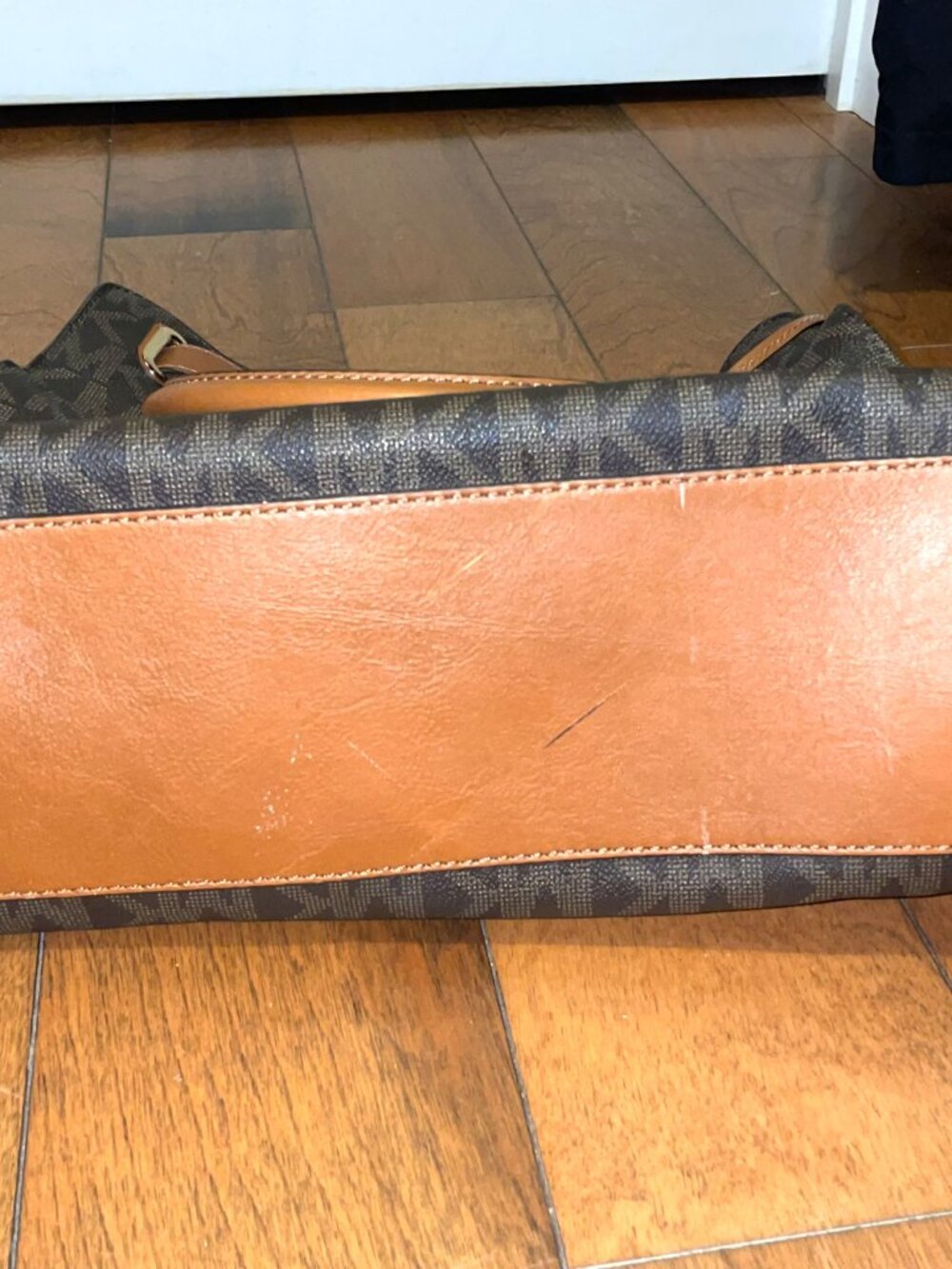 Michael Kors Hamilton Large Logo Tote Bag PVC Leather Trim 30T2GHMT3B - Picture 5 of 11